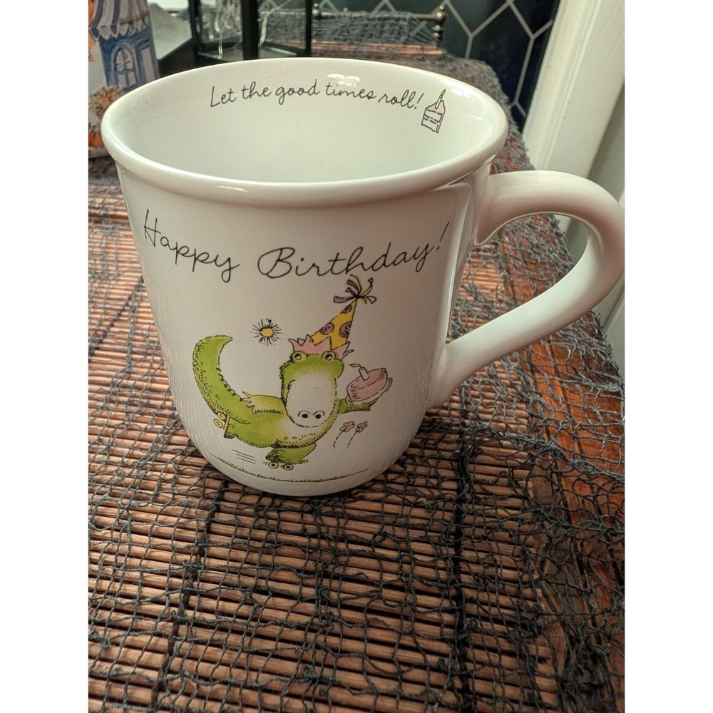 Hallmark Rim Shots "Happy Birthday!" Mug 1985 Made in Japan